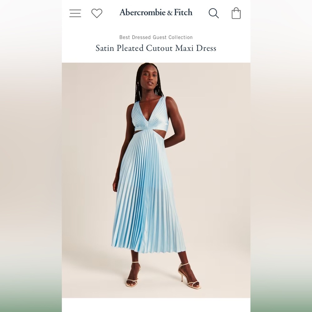 Abercrombie Pleated Maxi Dress